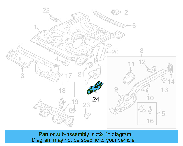 Floor Reinforced 5Q0-803-114-A - View 6