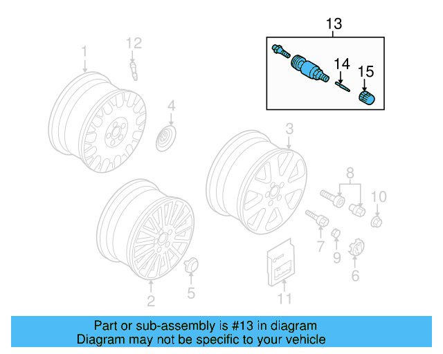 Valve Stem 4D0-601-361 - View 13