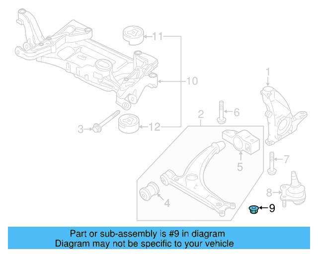 Ball Joint Nut N-103-320-02 - View 13