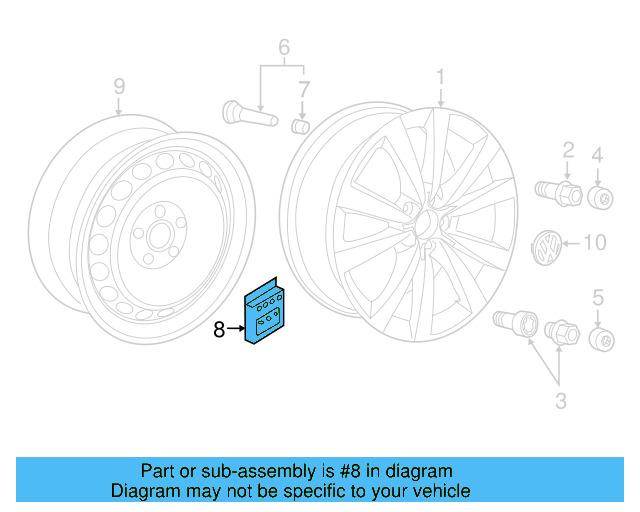 Lockable Wheel Bolt Set 1K0-698-137-A - View 19