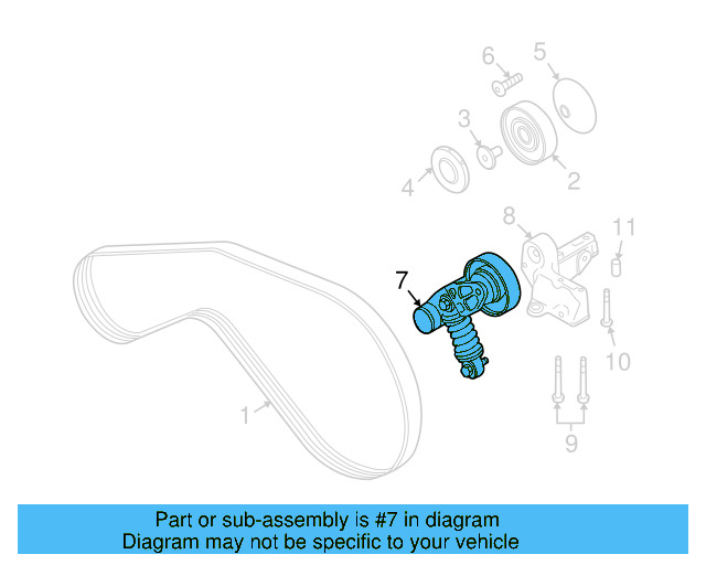 Serpentine Tensioner 079-903-133-AL - View 4