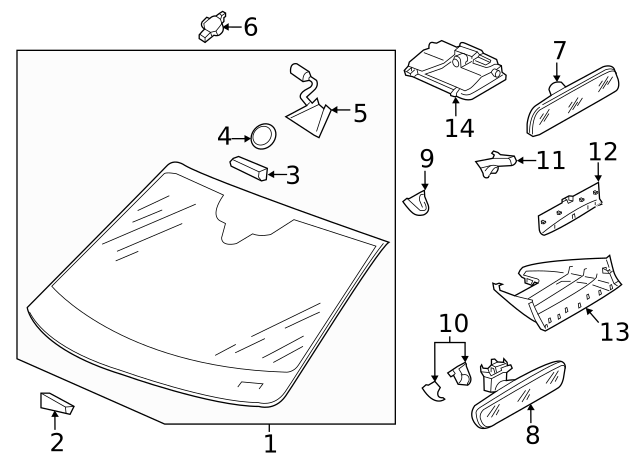 Mirror Support 6N0-845-543 - View 76