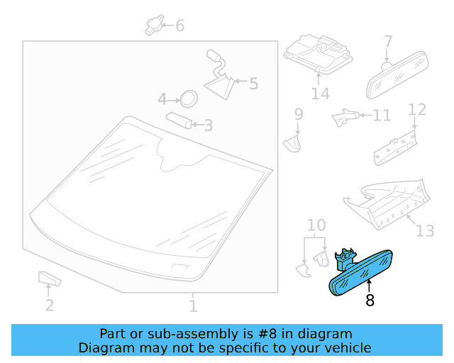 Mirror Inside 3C0-857-511-J-SMA - View 59
