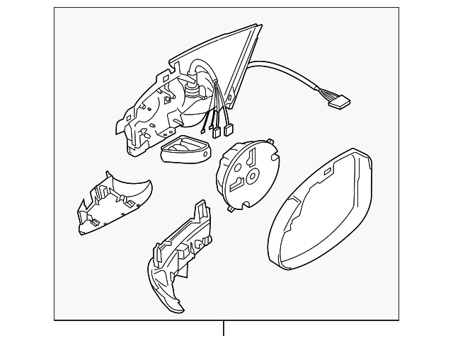 Mirror Assembly 3C1-857-507-CK-9B9