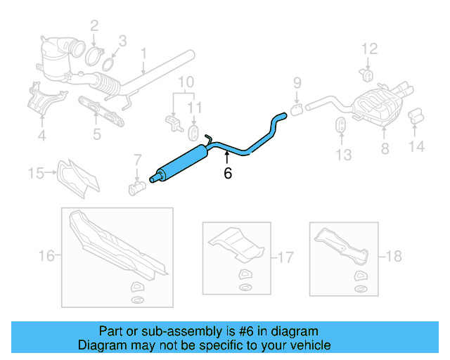 Muffler & Pipe 5QM-253-209-AH