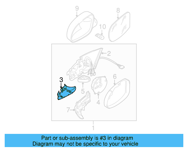 Lower Trim 1K0-857-577-B-9B9 - View 7