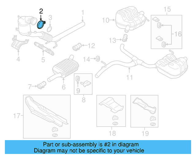 Converter & Pipe Clamp 5Q0-253-725-G - View 12