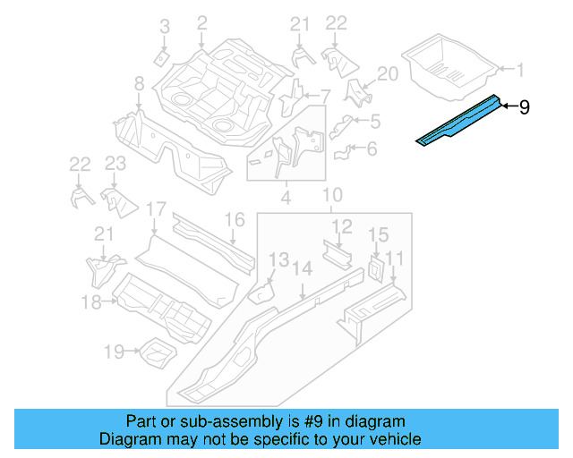 Cover Plate 3C0-803-402 - View 4