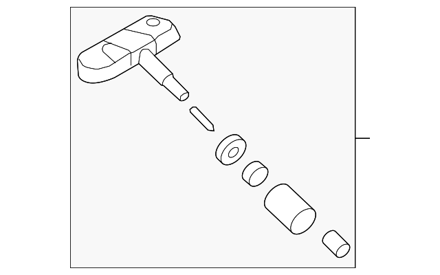 Tire Pressure Sensor 3AA-907-275-F - View 2
