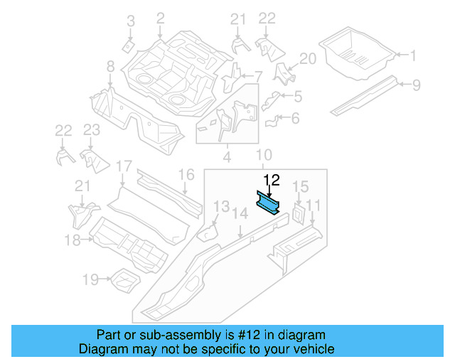 Muffler Bracket 3C0-803-382 - View 6