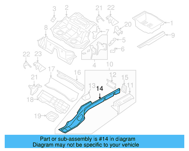 Side Member 3C0-803-506 - View 7