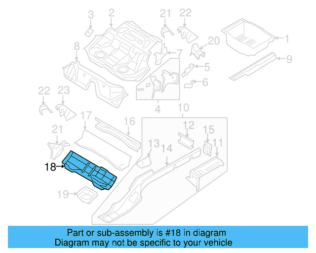 Floor Cross 3C0-803-533-A - View 13