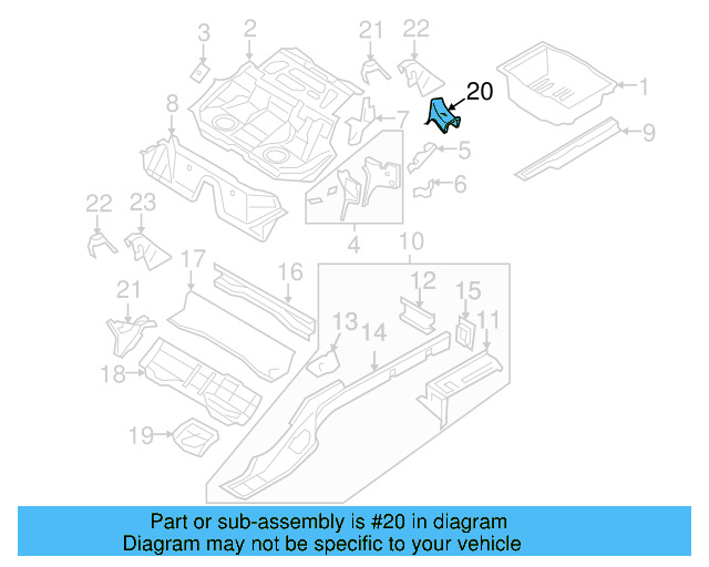 Corner Reinforced 3C9-813-564 - View 3