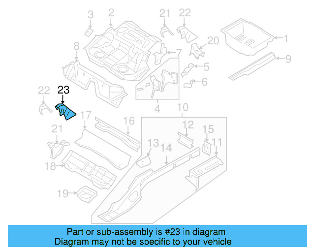 Center Mount Cover 3C5-885-387-1BS - View 6