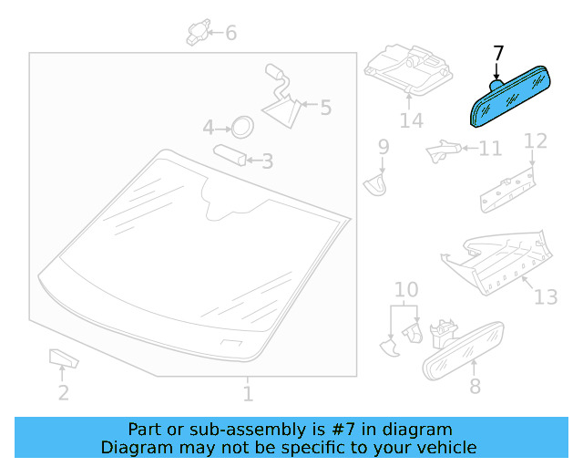 Mirror Inside 3G0-857-511-AM-PZI