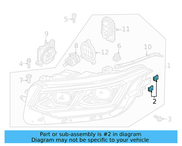 Headlamp Assembly U WHT-006-406 - View 9