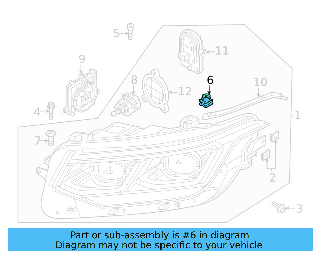Headlamp Assembly Spacer 3G1-941-141