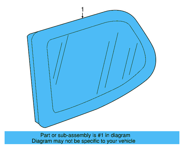 Quarter Glass 1K6-845-042-L - View 3