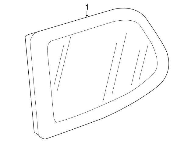 Quarter Glass 1K6-845-042-L - View 2