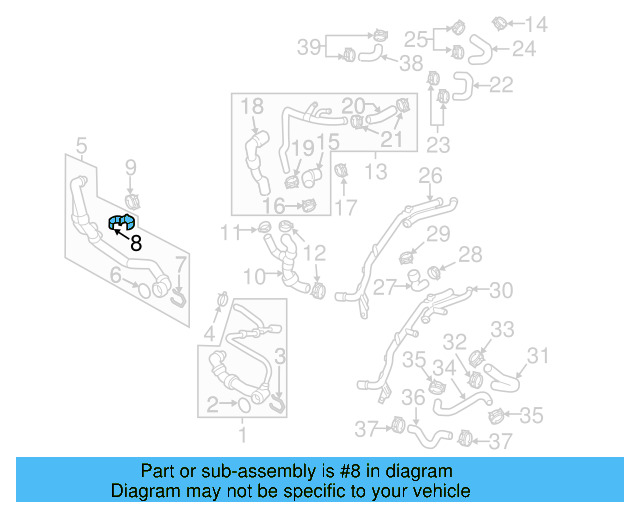 Temp Sensor Bracket 5Q0-121-093-CM - View 12