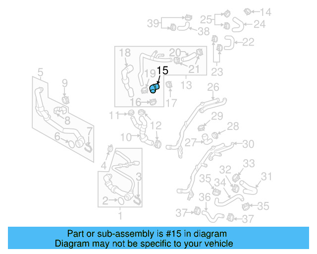Lower Hose 04L-121-058-B - View 11