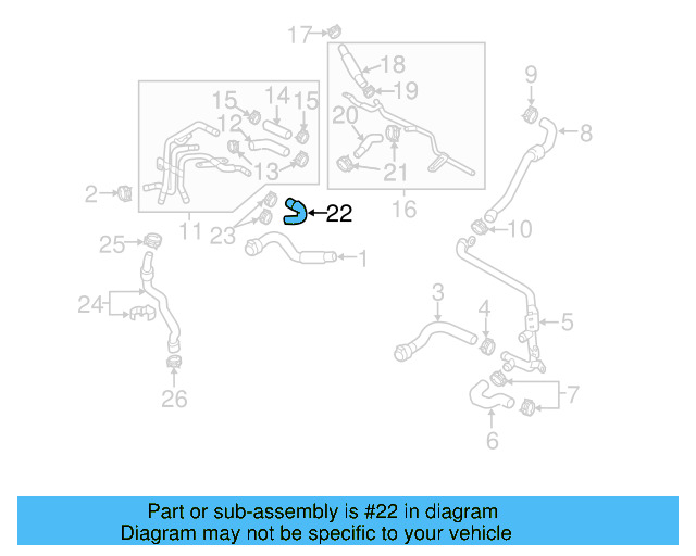 Outlet Hose 04L-121-058-AC - View 18