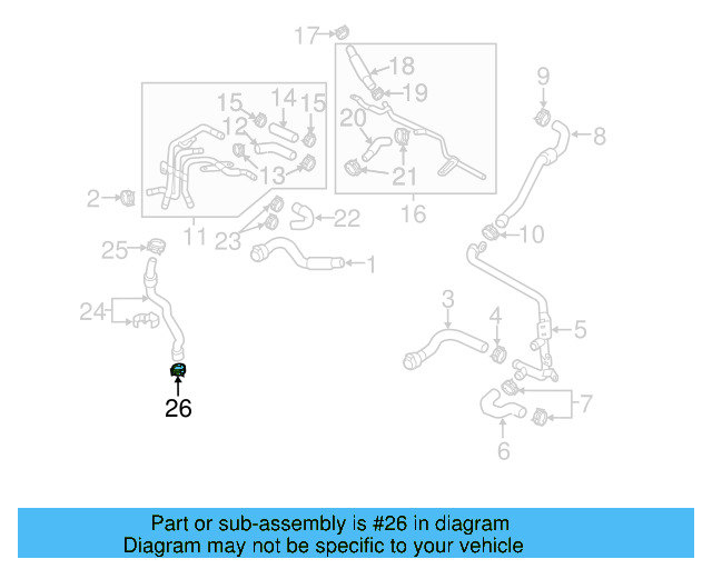 Tube 5Q0-121-070-AF - View 9