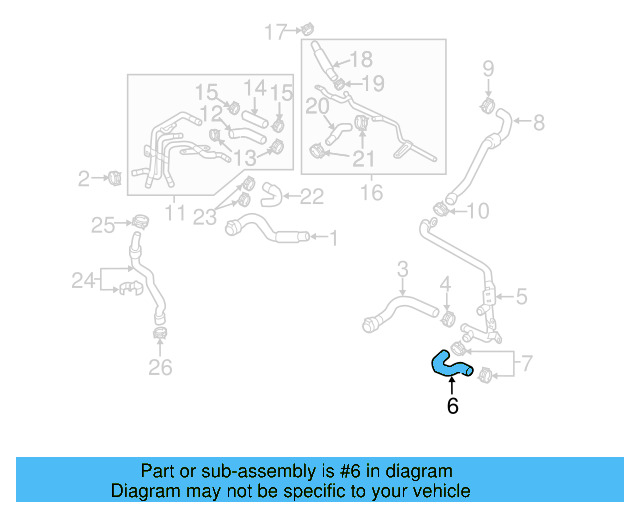 Connector Hose 5K0-121-051-B - View 8