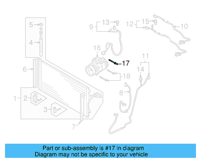 Compressor Assembly Mount Bolt N-106-727-01