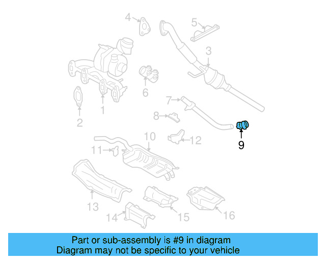 Front Muffler Clamp 357-253-141-A - View 11