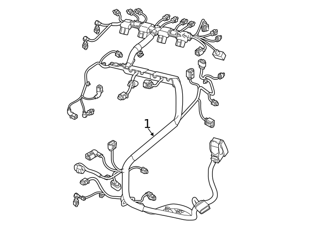 Engine Harness 06K-972-627-HA - View 2