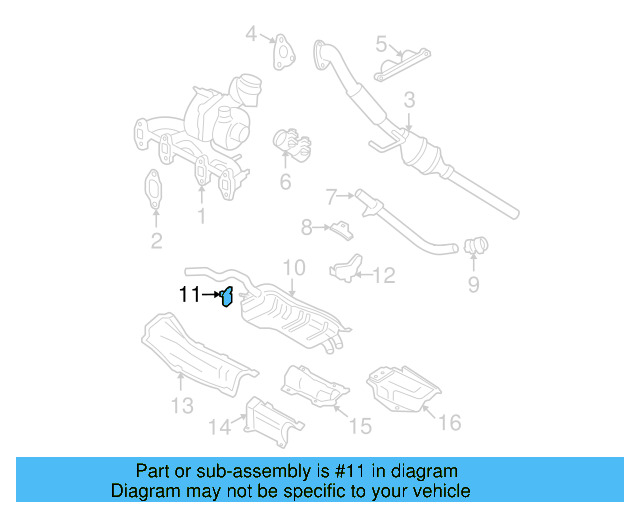 Exhaust Muffler Bracket 1J0-253-144-Q - View 11