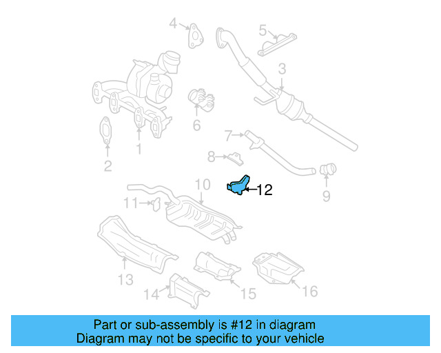 Exhaust Muffler Bracket 1J0-253-144-J - View 18