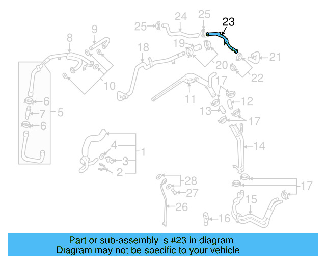 Lower Hose 7L6-122-101-F - View 4