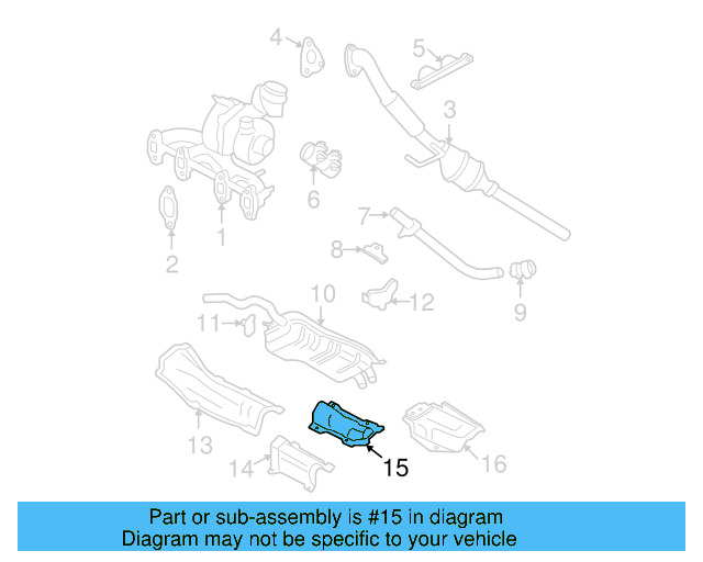 Heat Shield 1J0-803-313-E - View 13