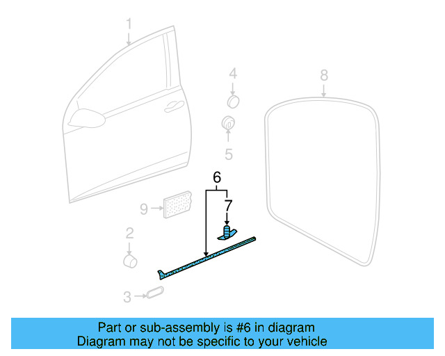 Door Weather 5K3-837-675-A - View 9