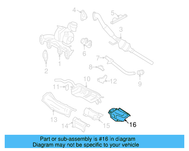 Heat Shield 1J0-803-310-E - View 2