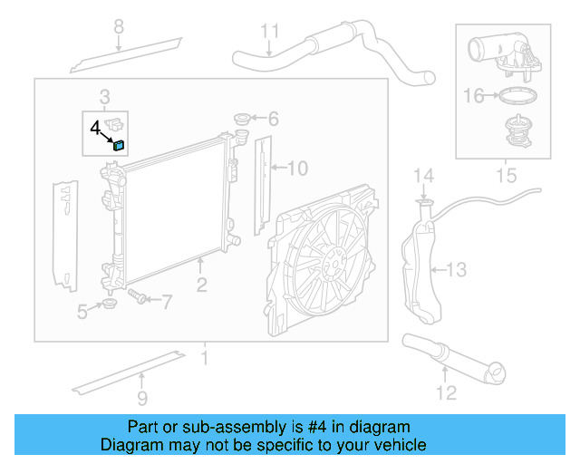 Radiator Isolator 7B0-121-367-C - View 7