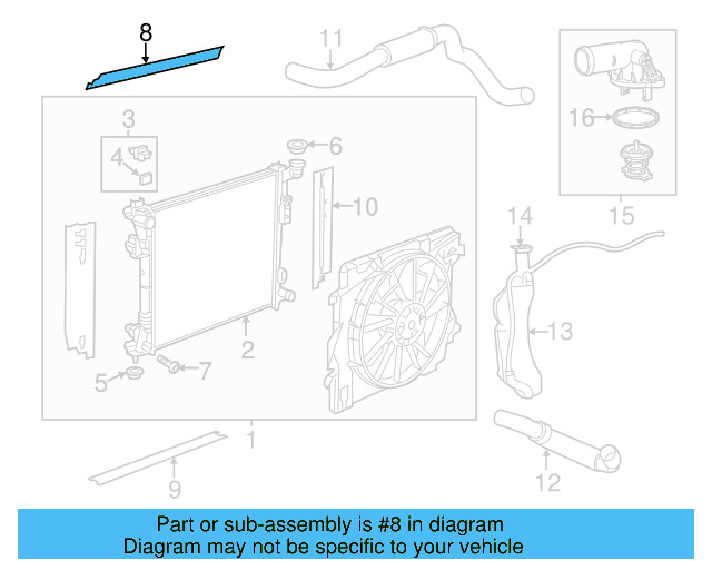 Upper Seal 7B0-121-293 - View 3