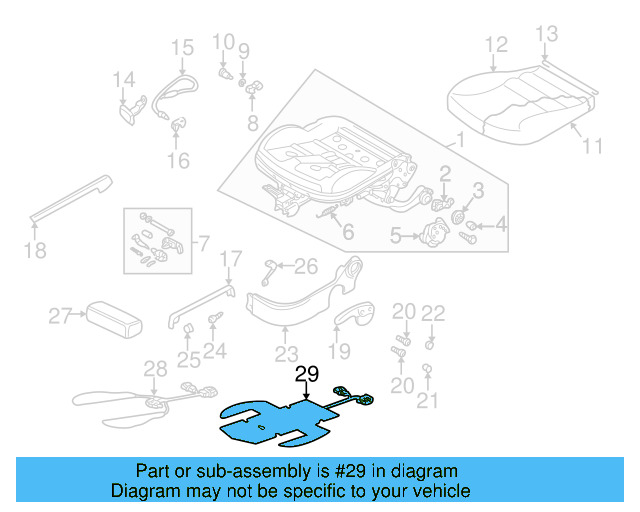 Seat Cushion Heater 1J0-963-555-B - View 3