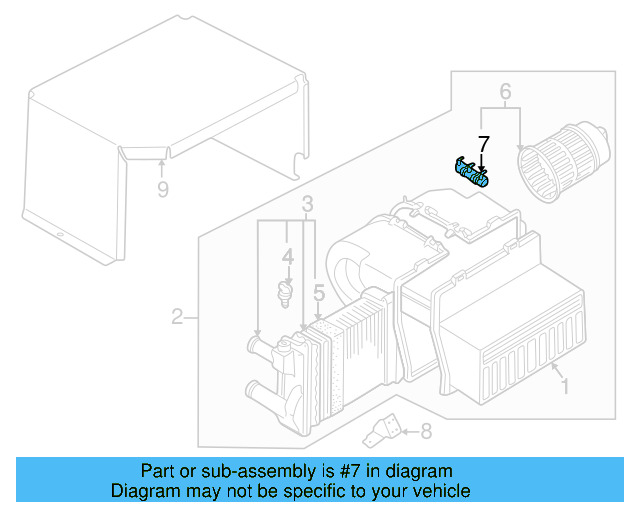 HVAC Blower Motor Resistor 701-959-263-A