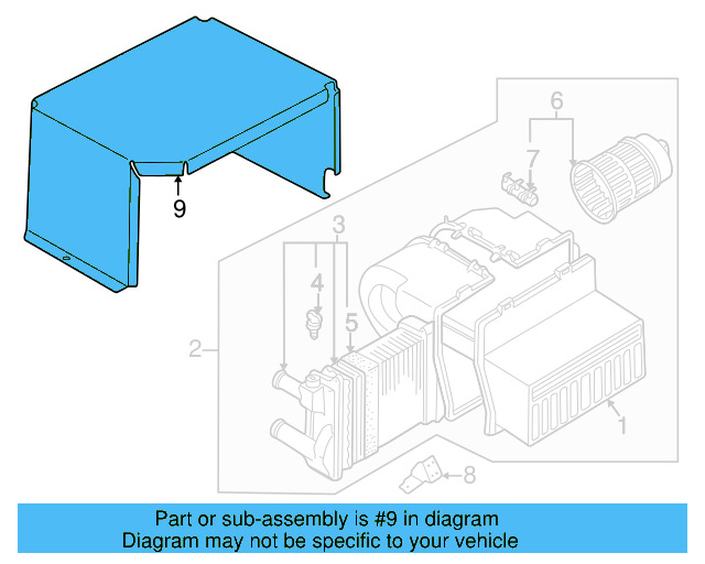 HVAC Blower Motor Resistor 701-959-263-A - View 2