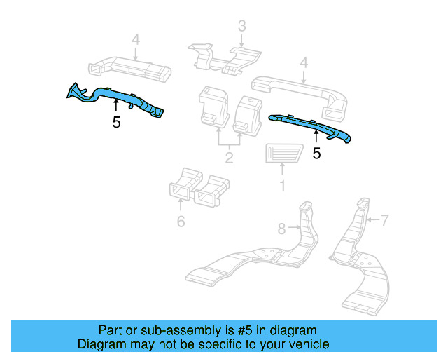 Upper Duct 7B0-819-071 - View 9