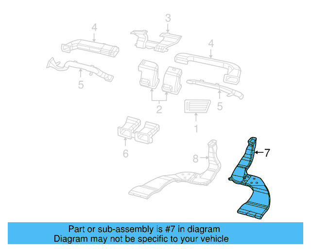 Floor Duct 7B0-819-656 - View 7