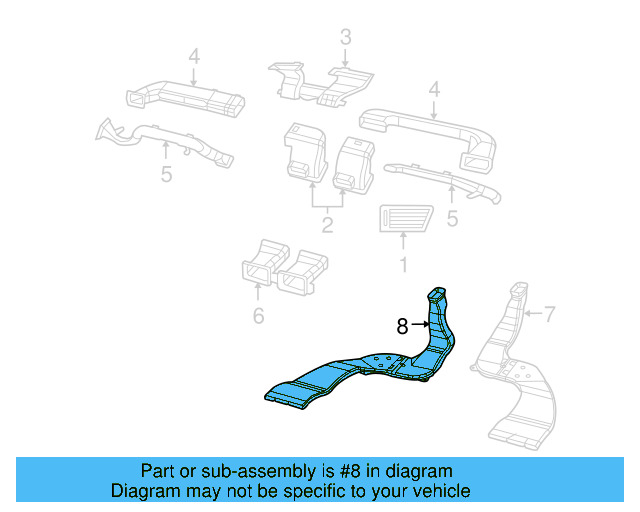 Floor Duct 7B0-819-655 - View 9
