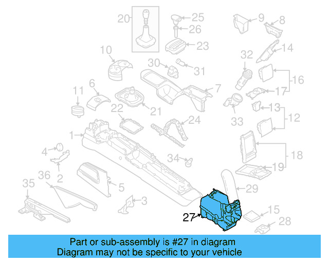 Armrest Base 3B0-867-174-7DE - View 8