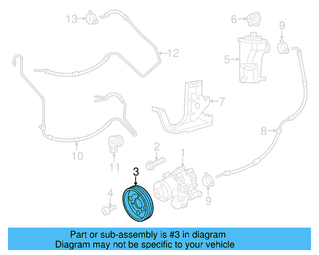 Pump Pulley 07K-145-255 - View 5