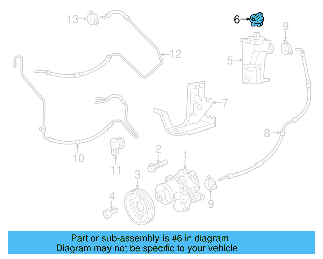 Reservoir Hose Clamp N-906-869-02 - View 416