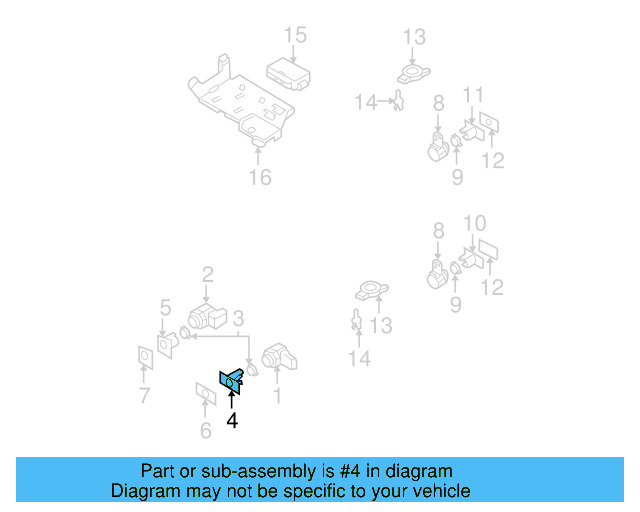 Front Bracket (Unpainted) 3c0919492dgru - View 6