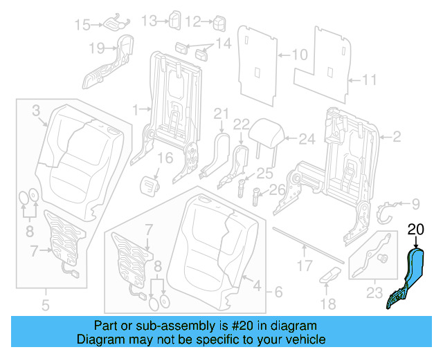 Hinge Cover 7P0-885-787-D-82V - View 3